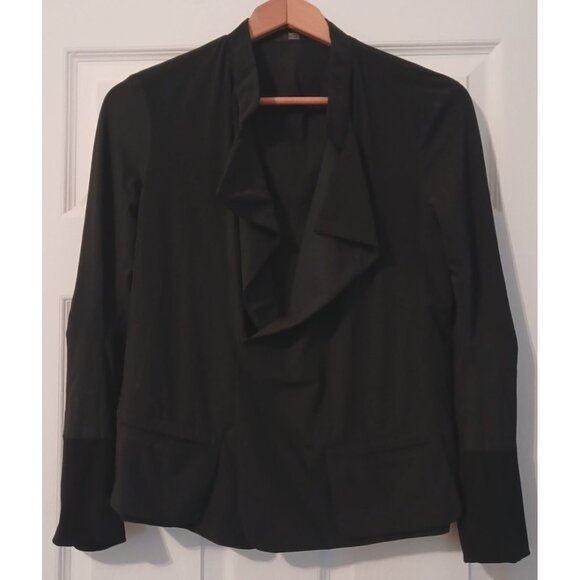 Marithe  Francois Girbaud Women's Blazer Size 7 Black Cravatatakiller - Picture 2 of 10
